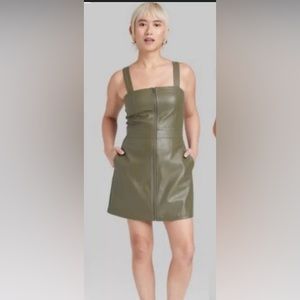 Faux Leather Dress from Wild Fable.
